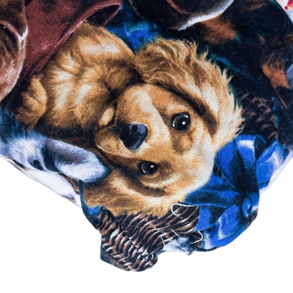 Handmade Dog Throw Pillow Kitsch Whimsical Cute Kitsch Puppy Lover FLAWED READ - Picture 2 of 6